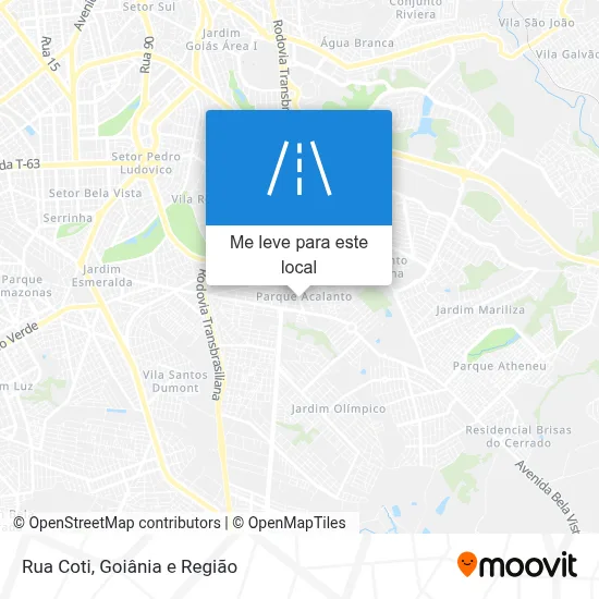 Rua Coti mapa