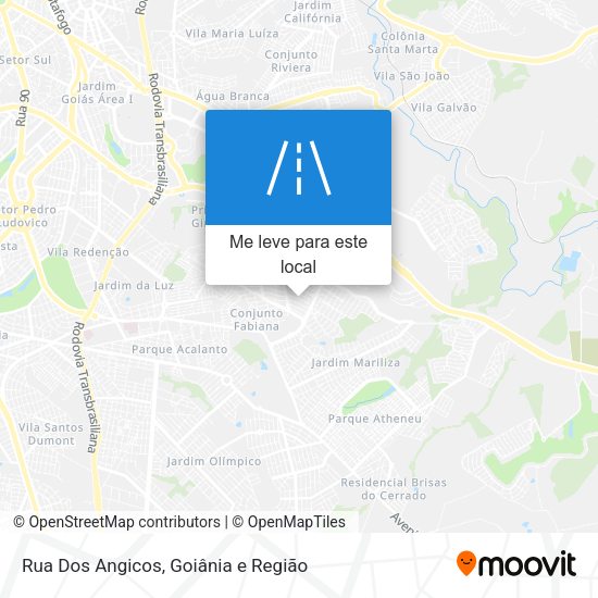 Rua Dos Angicos mapa