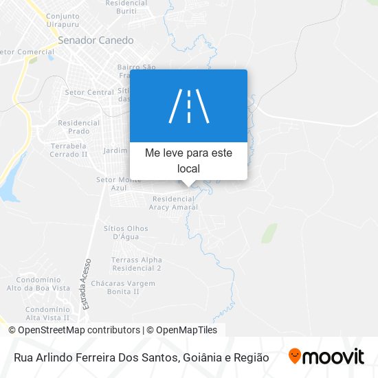 Rua Arlindo Ferreira Dos Santos mapa