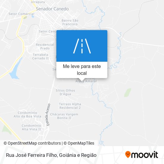 Rua José Ferreira Filho mapa