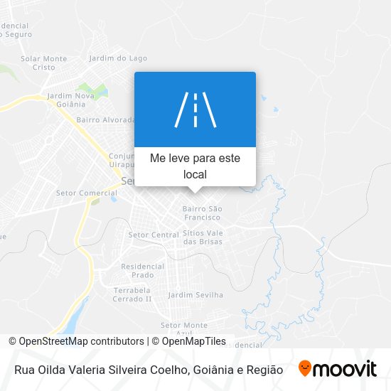 Rua Oilda Valeria Silveira Coelho mapa