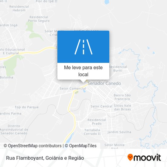 Rua Flamboyant mapa