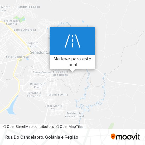 Rua Do Candelabro mapa