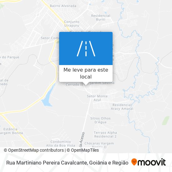 Rua Martiniano Pereira Cavalcante mapa