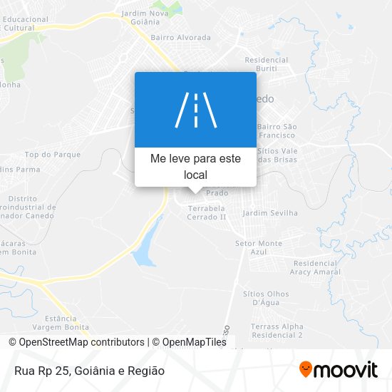 Rua Rp 25 mapa