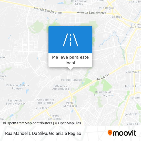 Rua Manoel L Da Silva mapa
