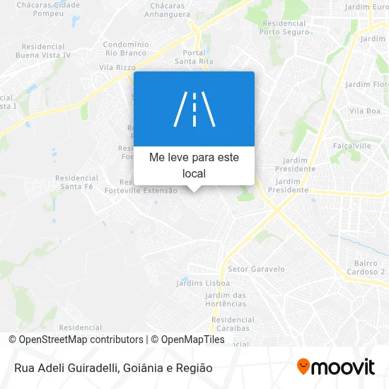 Rua Adeli Guiradelli mapa