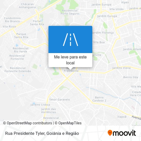 Rua Presidente Tyler mapa