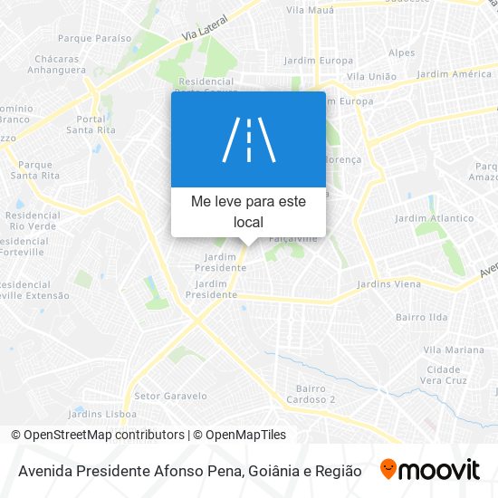 Avenida Presidente Afonso Pena mapa