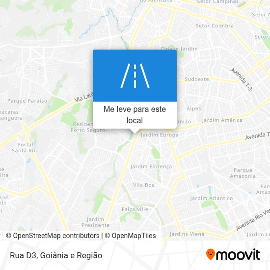 Rua D3 mapa