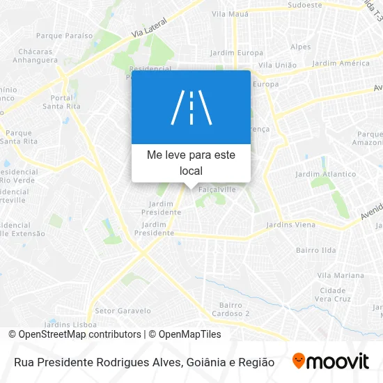Rua Presidente Rodrigues Alves mapa