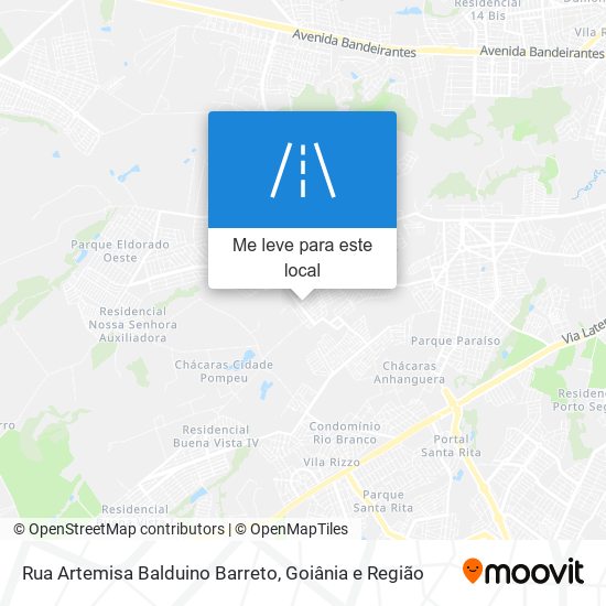 Rua Artemisa Balduino Barreto mapa