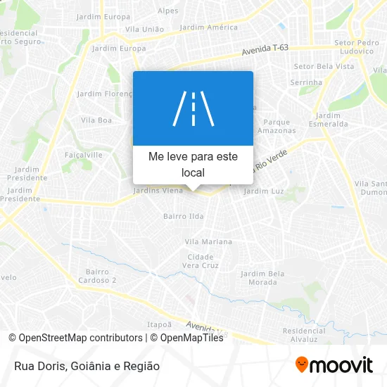 Rua Doris mapa