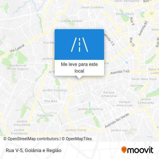 Rua V-5 mapa