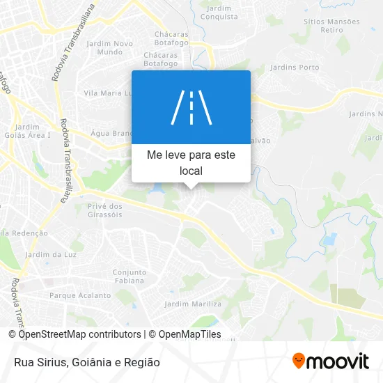 Rua Sirius mapa
