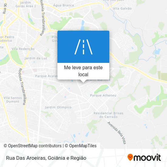 Rua Das Aroeiras mapa