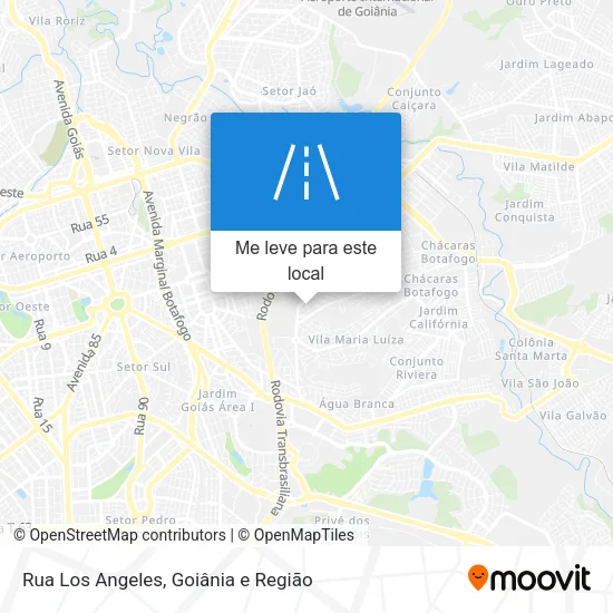 Rua Los Angeles mapa