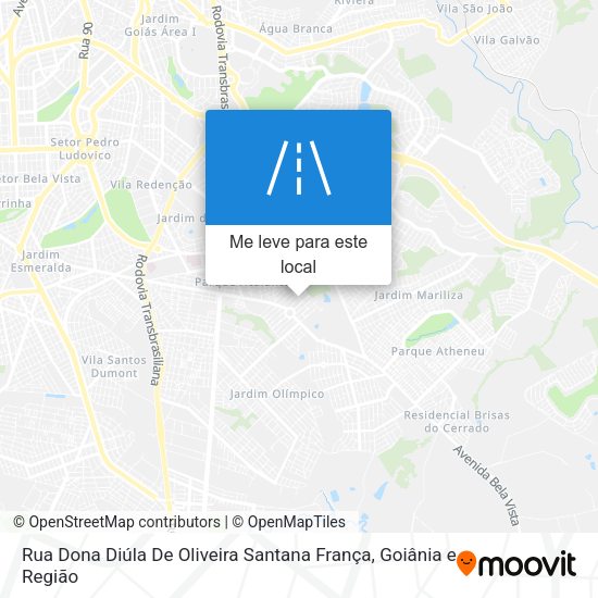 Rua Dona Diúla De Oliveira Santana França mapa