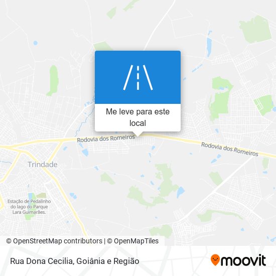 Rua Dona Cecilia mapa