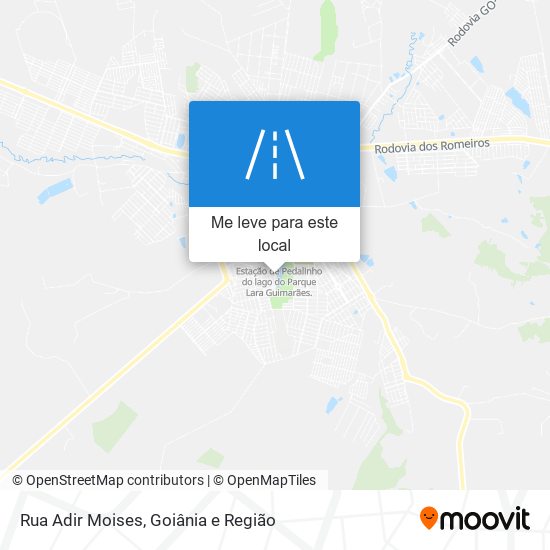 Rua Adir Moises mapa