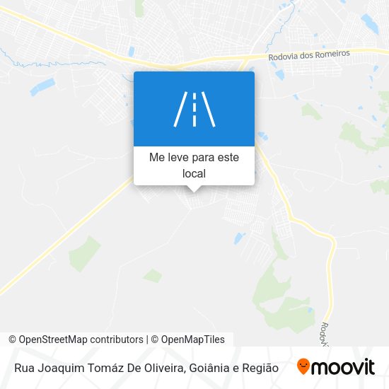 Rua Joaquim Tomáz De Oliveira mapa