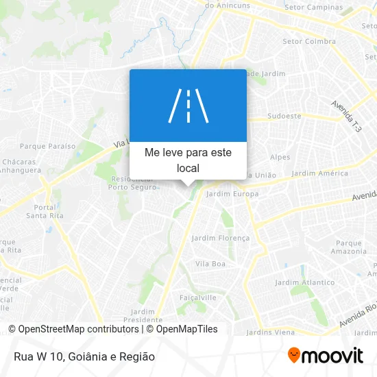 Rua W 10 mapa