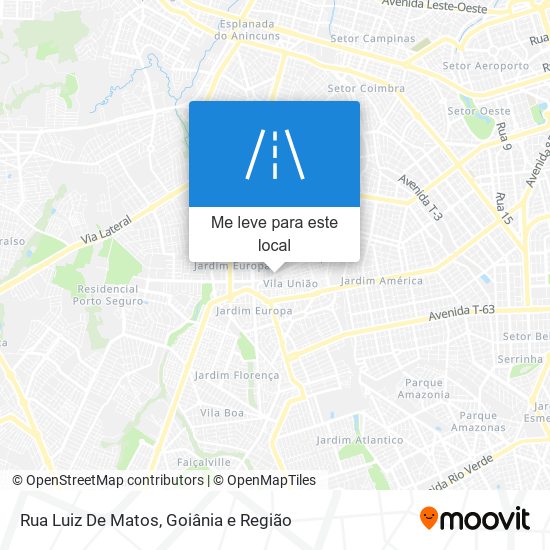 Rua Luiz De Matos mapa