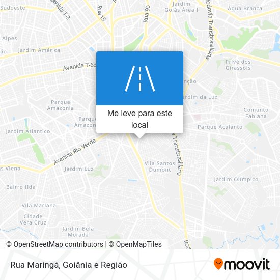 Rua Maringá mapa
