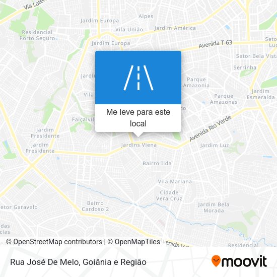 Rua José De Melo mapa