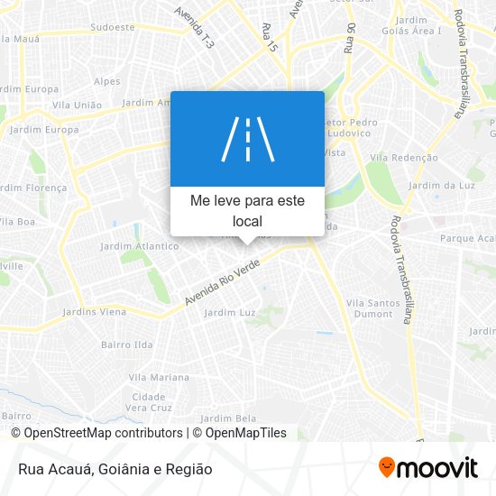 Rua Acauá mapa