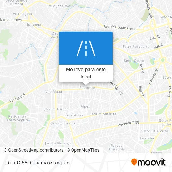 Rua C-58 mapa