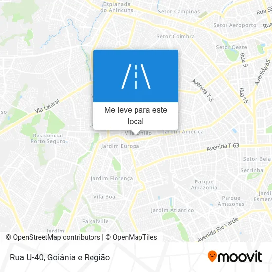 Rua U-40 mapa