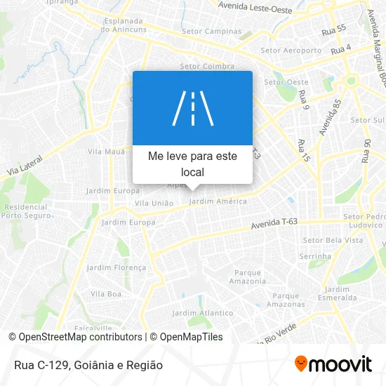 Rua C-129 mapa