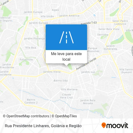 Rua Presidente Linhares mapa