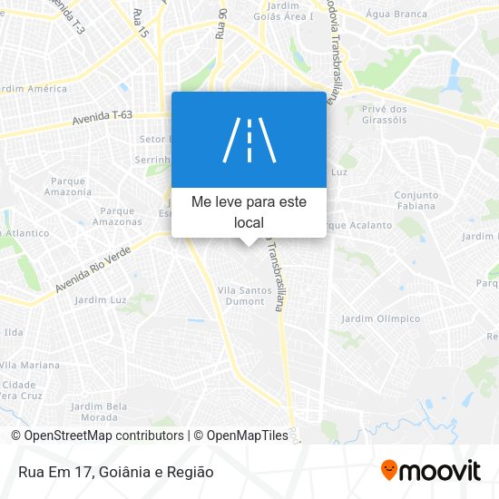 Rua Em 17 mapa