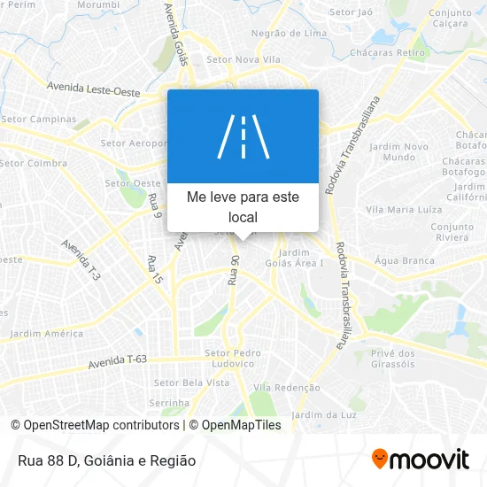 Rua 88 D mapa