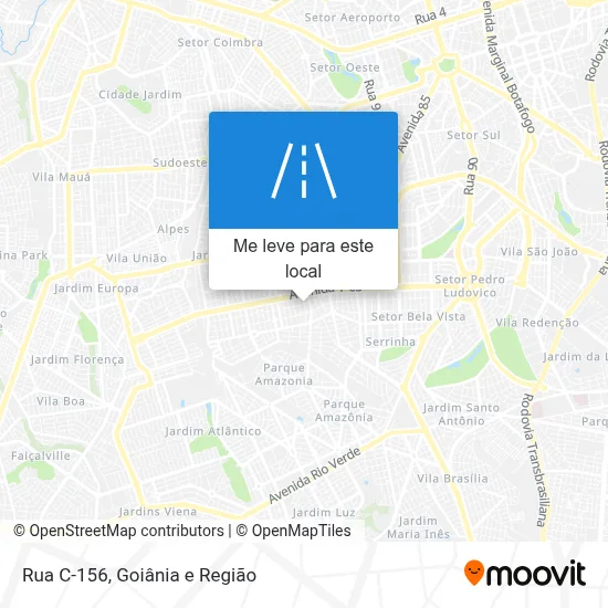 Rua C-156 mapa