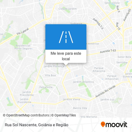 Rua Sol Nascente mapa