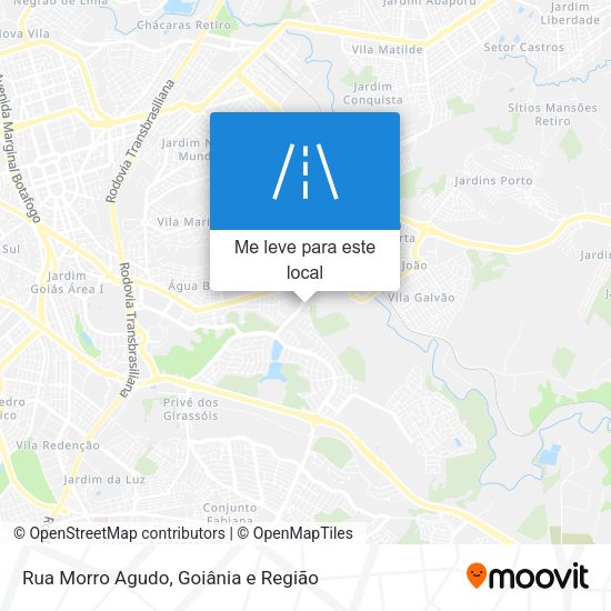 Rua Morro Agudo mapa
