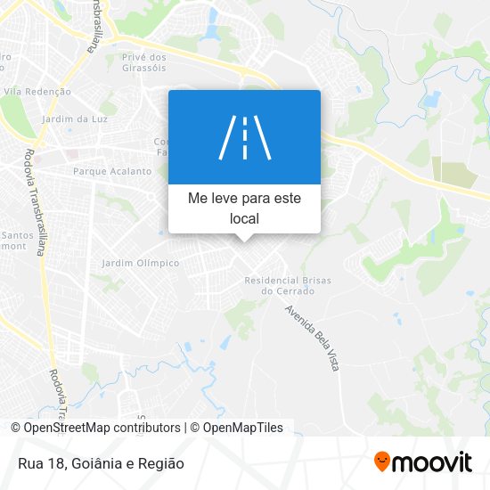 Rua 18 mapa