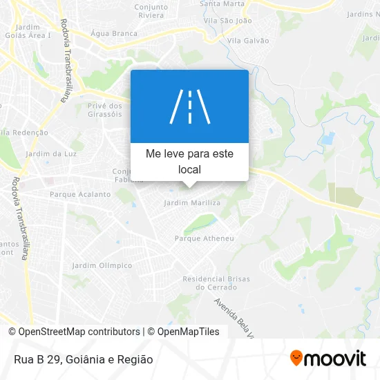 Rua B 29 mapa