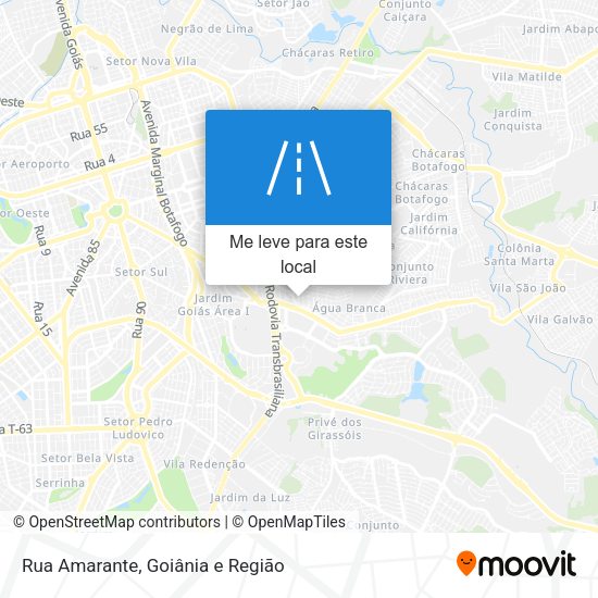 Rua Amarante mapa