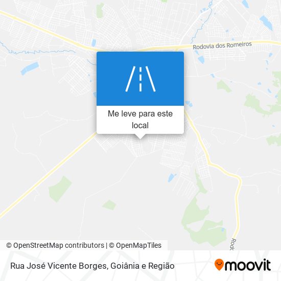 Rua José Vicente Borges mapa
