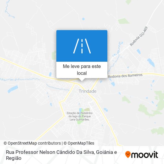 Rua Professor Nelson Cândido Da Silva mapa