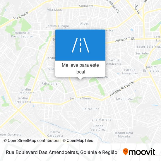 Rua Boulevard Das Amendoeiras mapa