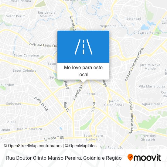 Rua Doutor Olinto Manso Pereira mapa