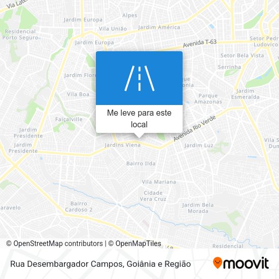 Rua Desembargador Campos mapa