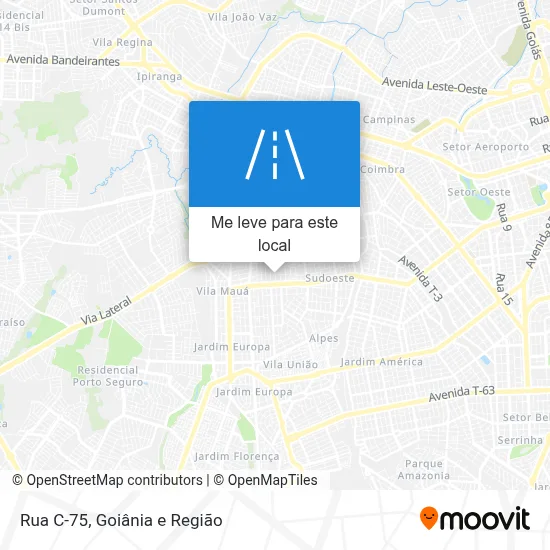 Rua C-75 mapa