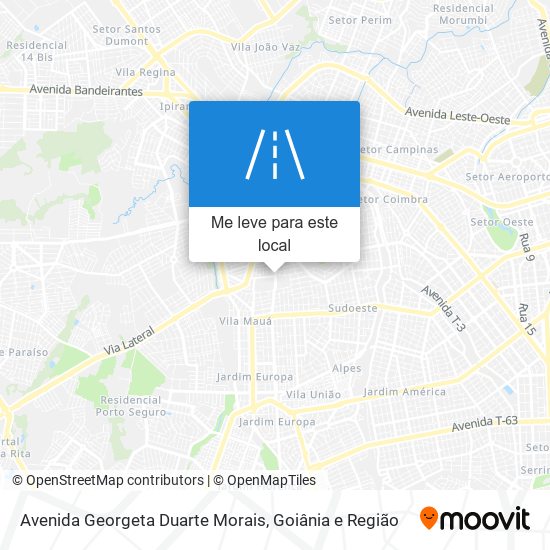 Avenida Georgeta Duarte Morais mapa
