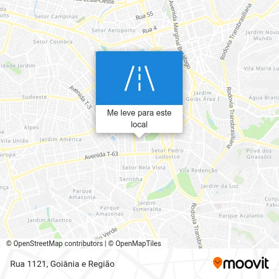 Rua 1121 mapa
